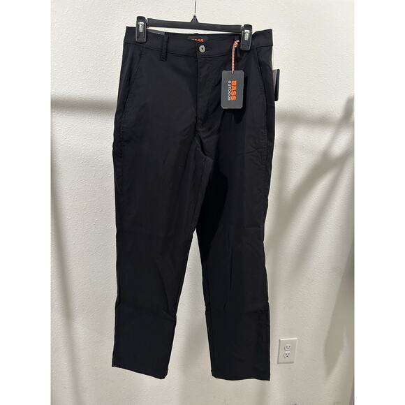BASS Outdoor Women's Anywhere Pants Slim Straight Stretch Black Beauty Sz 10 New - Picture 1 of 10